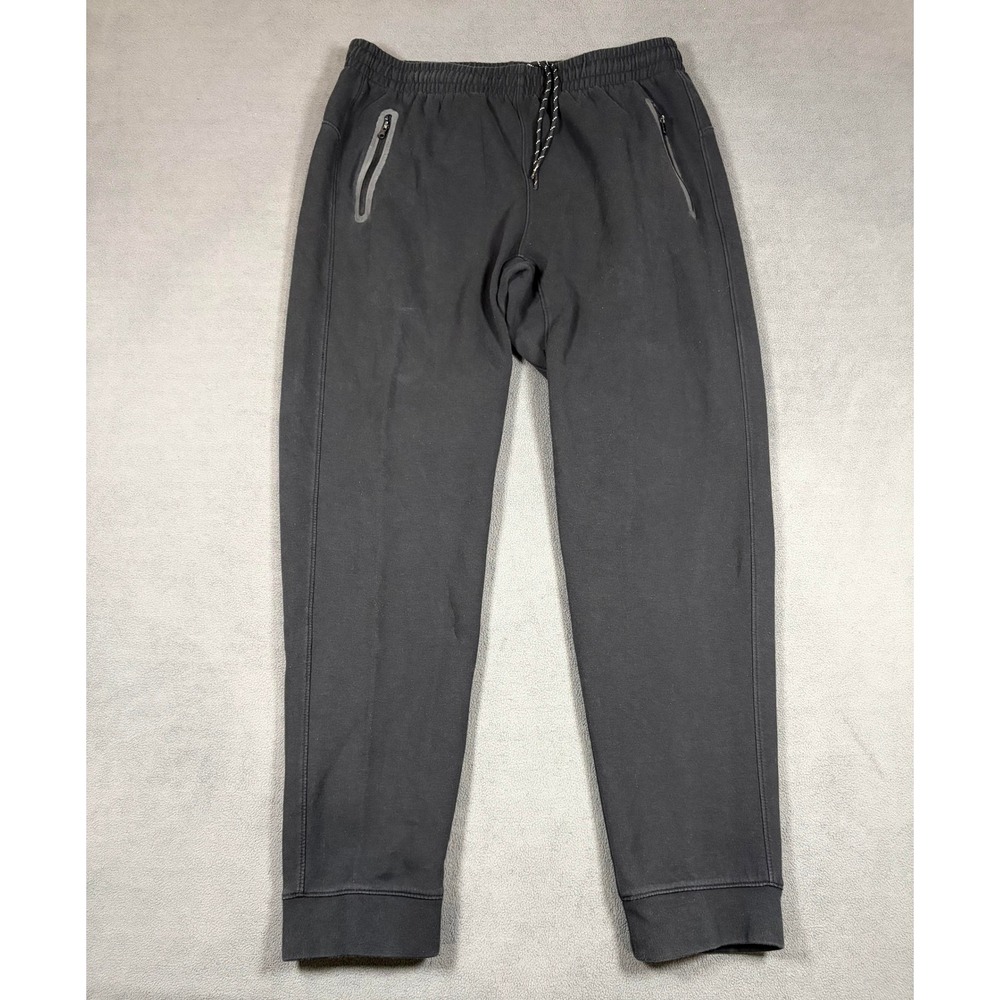 Old Navy Active Joggers Mens Large Black Tech Fleece Zipper Pockets